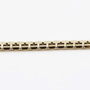 Amazon | 18金(K18)ベネチアン レールネックレス 45cm シリコン